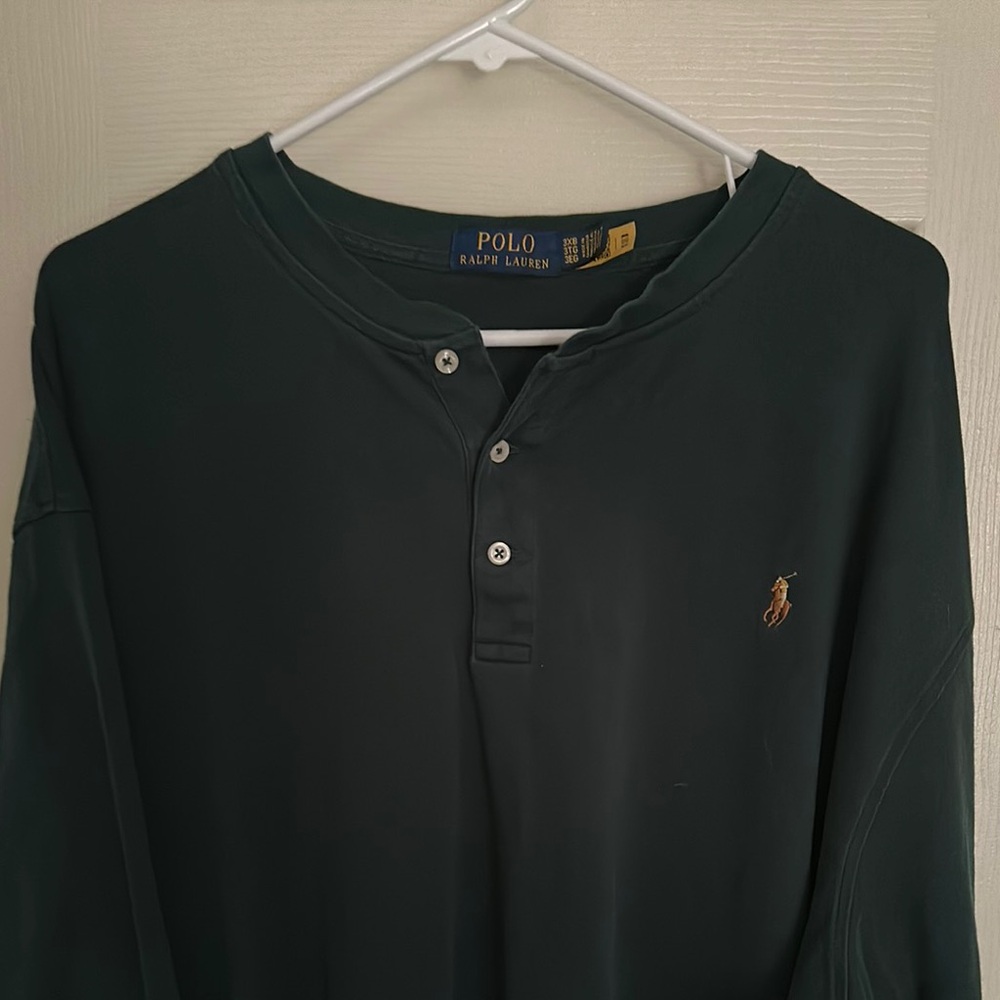 Polo by Ralph Lauren green Men's big & tall Shirt - Picture 2 of 4